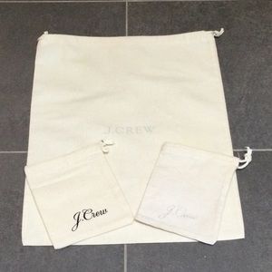 J. Crew shoe dust bag and jewelry bags